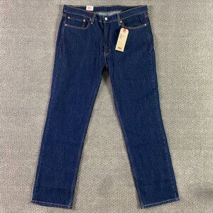 NWT Levi's 514 Straight Leg Jeans Men's 38 x 32 Regular Fit Blue Stretch
